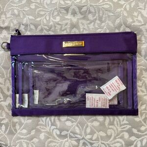 Lily Jade Purple Clear Pouch set